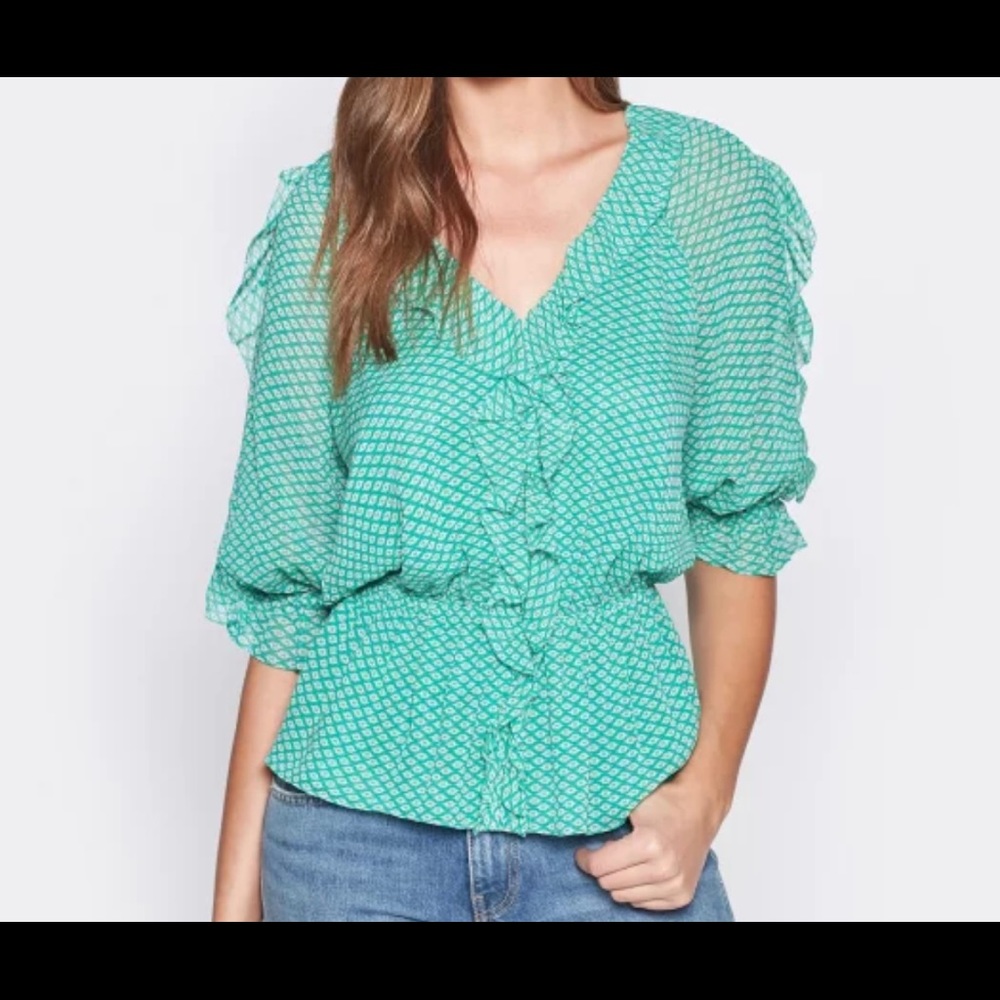 NWT Beautiful Joie silk blouse, M - Picture 2 of 7
